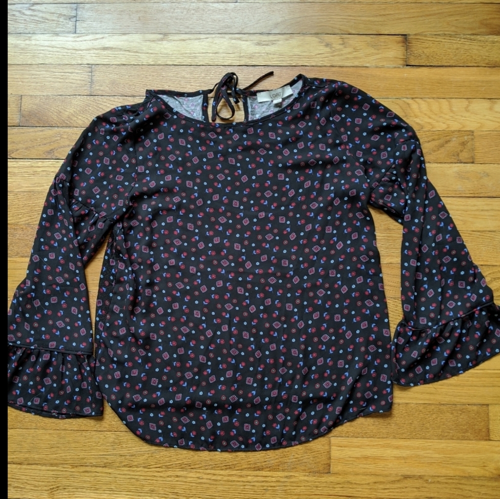 Loft blouse with springtime print - size s